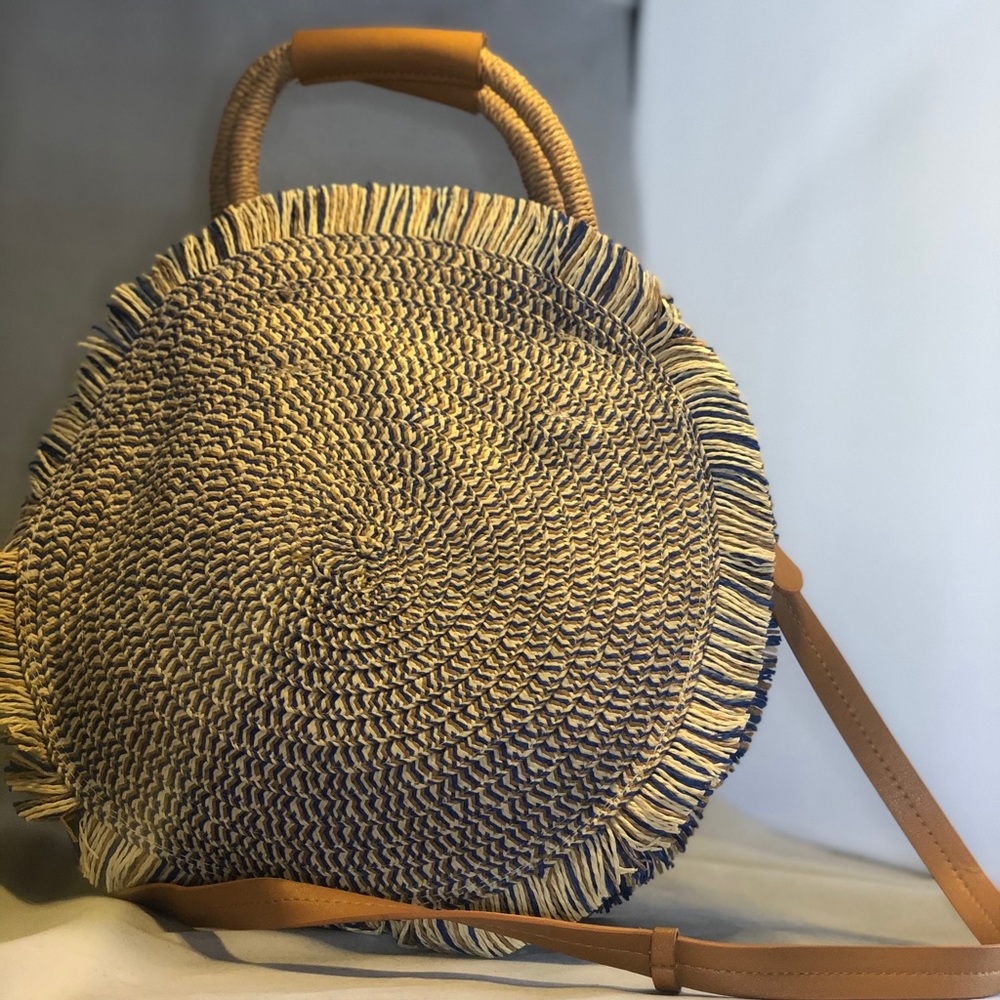 Boho Chic Woven Round Bag
